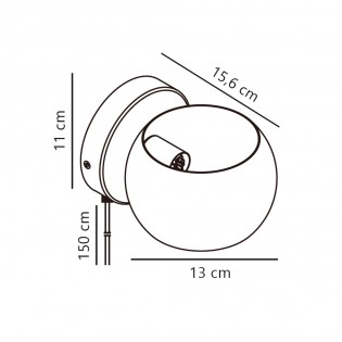Aplique de pared Belir