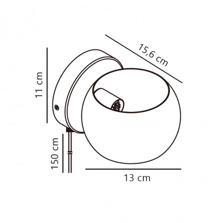 Aplique de pared Belir