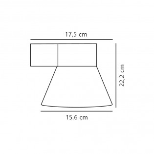 Aplique de pared de exterior Kyklop Cone