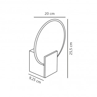 Aplique LED para baños Hester Dim (9.5W)
