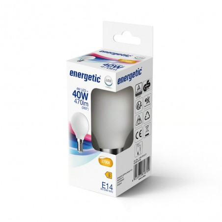 Bombilla LED E14 G45 2700K (4W)