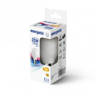 Bombilla LED E14 G45 2700K (2.1W)