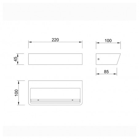 Aplique de pared LED Altea 3000K (21W)