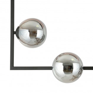 Plafón de techo Ventara Grafito (4 luces)