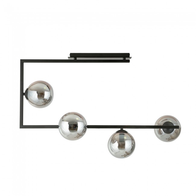 Plafón de techo Ventara Grafito (4 luces)