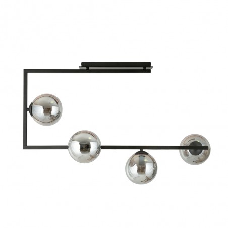 Plafón de techo Ventara Grafito (4 luces)