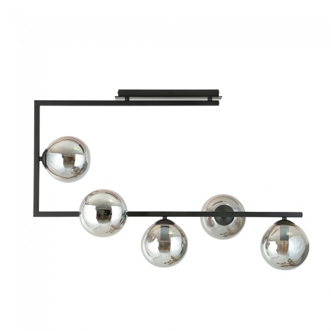 Plafón de techo Ventara Grafito (5 luces)