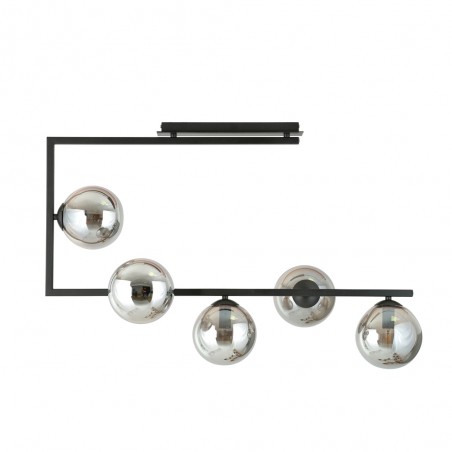 Plafón de techo Ventara Grafito (5 luces)