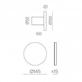 Aplique de pared LED Chamaleon Cerámica (10.5W)