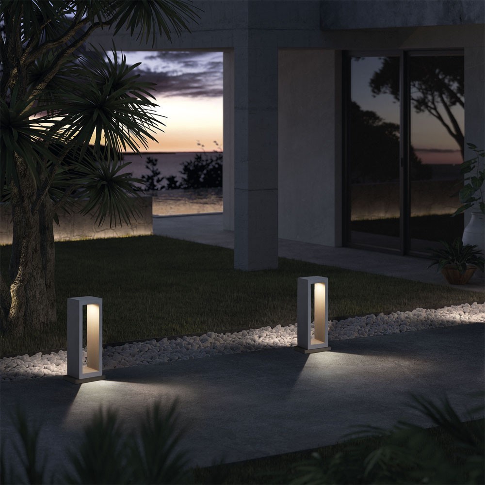 Baliza de exterior LED Stone H510 (6W) - Cristher - Lamparas.es