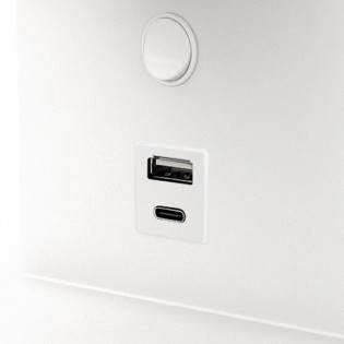 Aplique LED con interruptor y USB Serene (6W) I