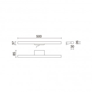 Aplique LED para baños...