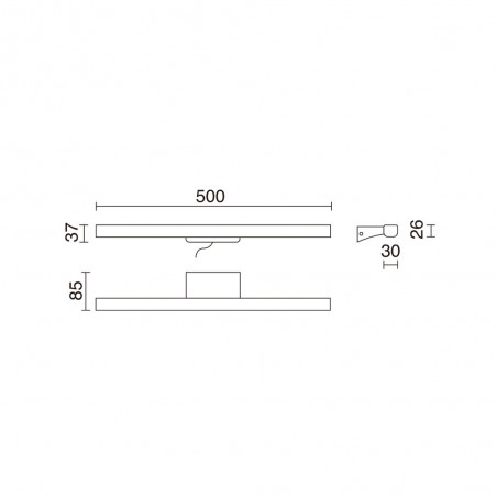 Aplique LED para baños Sleet CCT (8W)