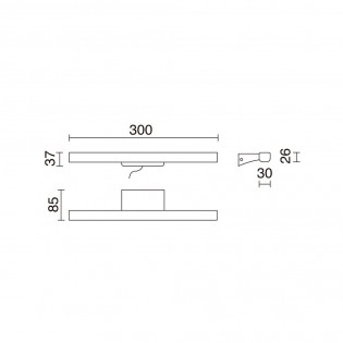 Aplique LED para baños...