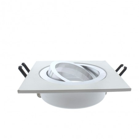 Empotrable LED CLASSIC cuadrado aluminio blanco (8W)