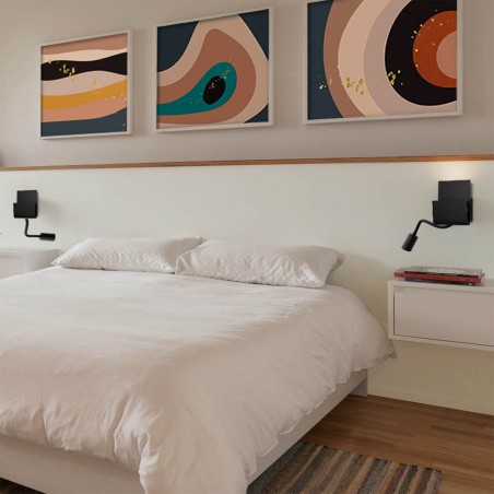 Aplique de pared con lector LED Tomiso (3W+4W)