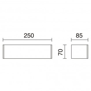 Aplique de pared LED Rett...