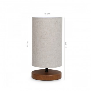 Lámpara de mesa Niron Crema 30