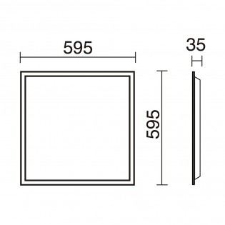 Panel empotrable LED H1MMEL (40W)