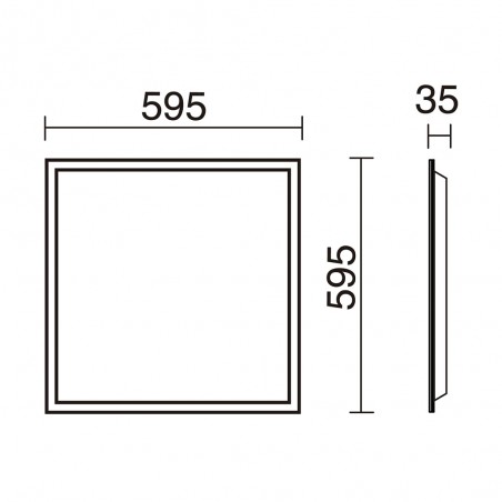 Panel empotrable LED H1MMEL (40W)