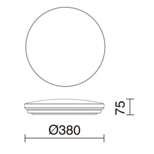 Plafón de techo LED Carme Rimless (27.5W)