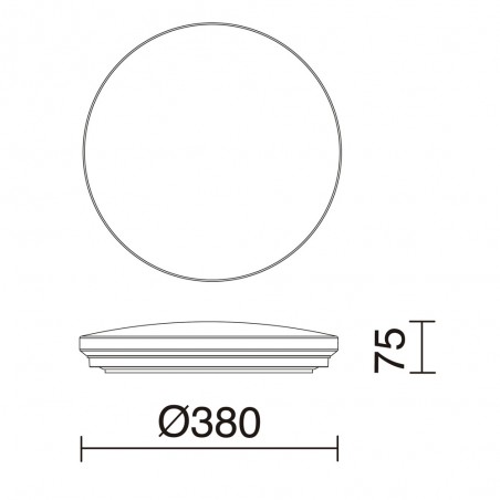 Plafón de techo LED Carme Rimless (27.5W)