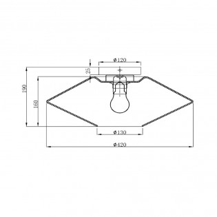 Plafón de techo Trevor