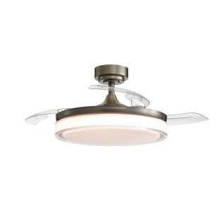 Ventilador LED con aspas plegables Oroel Cuero CCT (45W)