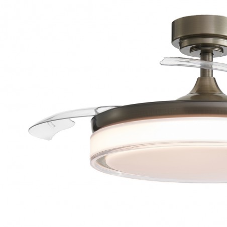 Ventilador LED con aspas plegables Oroel Cuero CCT (45W)