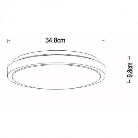 Plafón LED para baños Dasher (18W)
