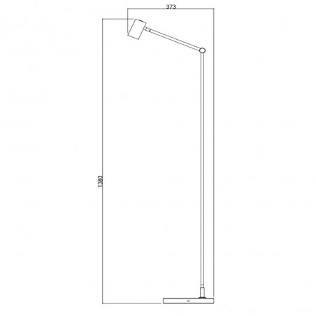 Lámpara de pie recargable LED Tipik Negro (3W)
