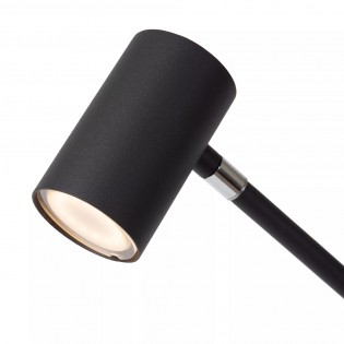 Lámpara de pie recargable LED Tipik Negro (3W)