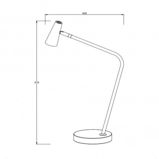 Lámpara de mesa recargable LED Stirling (3W)