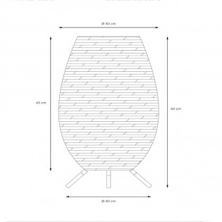 Lámpara portátil recargable LED Colin II (3W)