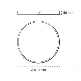 Plafón de techo LED Mol CCT Smart Blanco (70W)