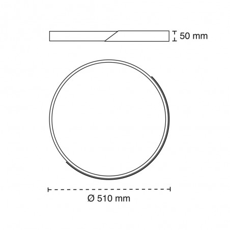 Plafón de techo LED Mol CCT Smart Blanco (70W)