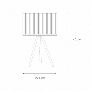 Lámpara de mesa Tagalog