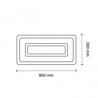 Plafón de techo LED Cryn 3CCT Smart (102W)