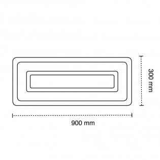 Plafón de techo LED Cryn 3CCT Smart (125W)