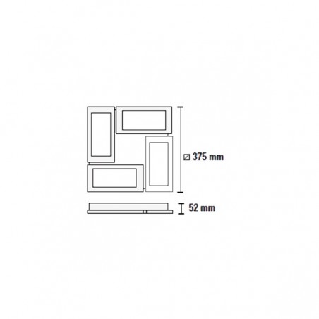 Plafón LED Or (72W)