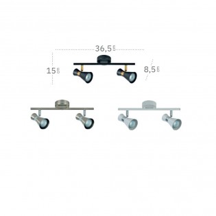 Regleta de techo Maximo (2 Luces)