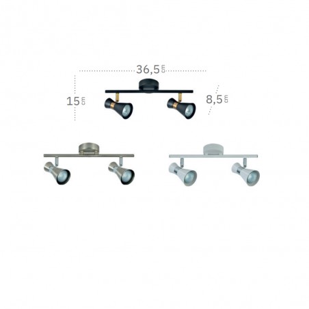 Regleta de techo Maximo (2 Luces)