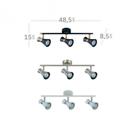 Regleta de techo Maximo (3 Luces)