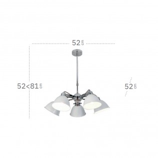 Lámpara de araña Buri (5 Luces)