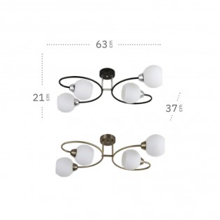 Plafón de techo Fuji (4 Luces)