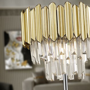 Lámpara de pie Tiara Oro