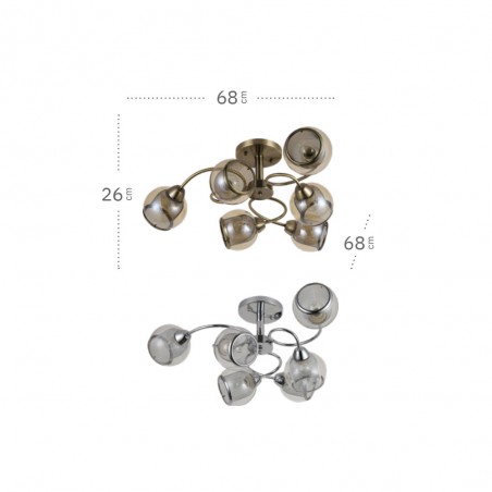 Plafón de techo Stanley (6 Luces)