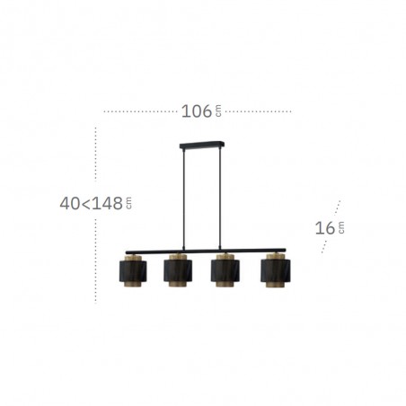 Lámpara de techo Kyoto