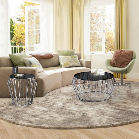 Mesa auxiliar Ciros Acero Brillo