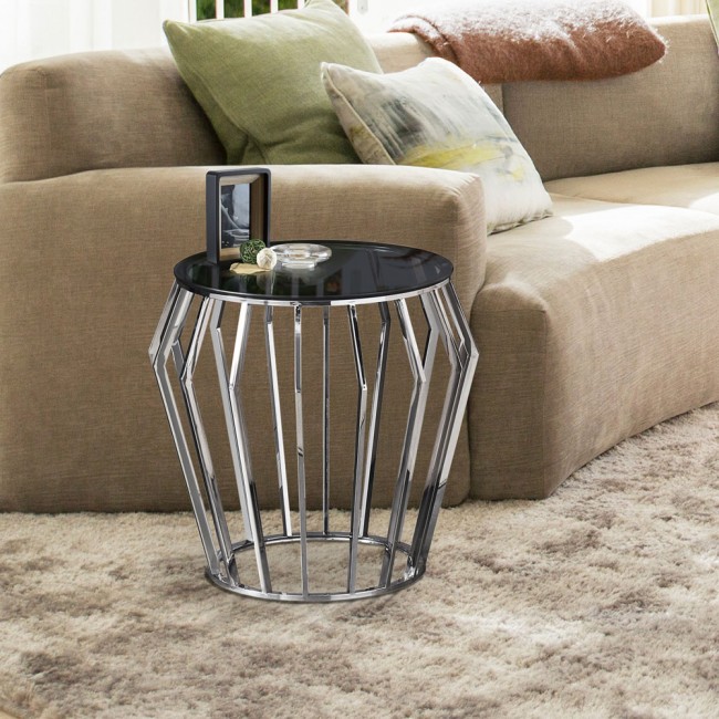 Mesa auxiliar Ciros Acero Brillo